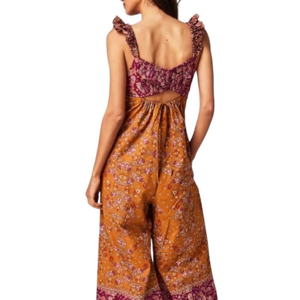 🆕 Free People Paisley Print Jumpsuit - Picture 2 of 4
